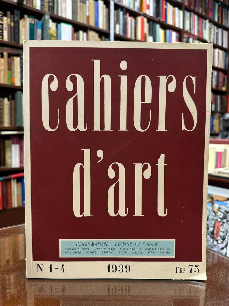 REVUE CAHIERS D’ART Number 1-4. Año 1939.