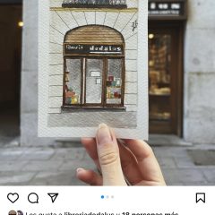 dibujo-andrea-libreria-dedalus-calle-los-madrazo-26-madrid-libros